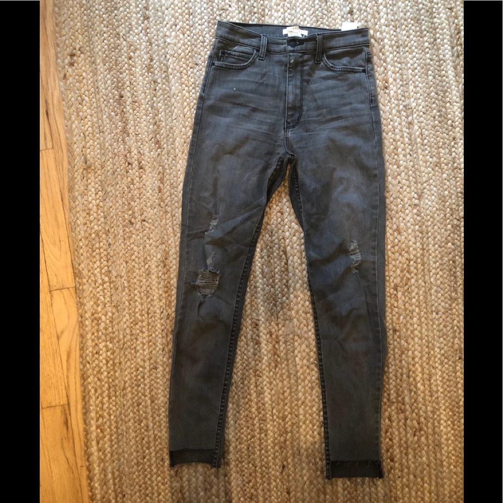 Grey wash made in USA skinny jeans size 26